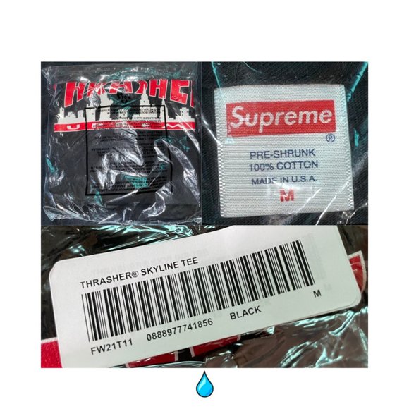 SUPREME x THRASHER Skyline Tee FW21 - Picture 8 of 8